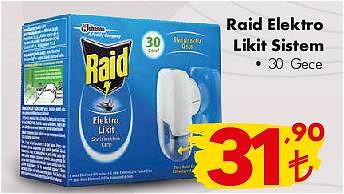 Raid Elektro Likit Sistem 30 Gece image