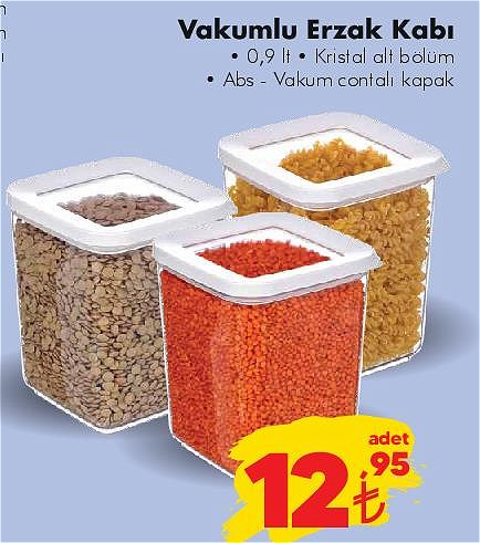 Vakumlu Erzak Kabı 0,9 lt image