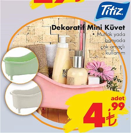 Titiz Dekoratif Mini Küvet image