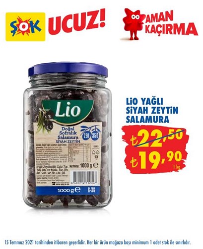 Lio Yağlı Siyah Zeytin Salamura 1 kg image