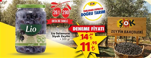 Lio Salamura Siyah Zeytin 500 gr 261-290 image