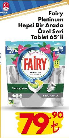 Fairy Platinum Hepsi Bir Arada Özel Seri Tablet 65'li image