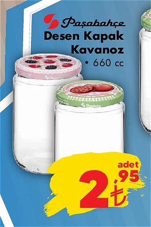 Paşabahçe Desen Kapak Kavanoz 660 cc image