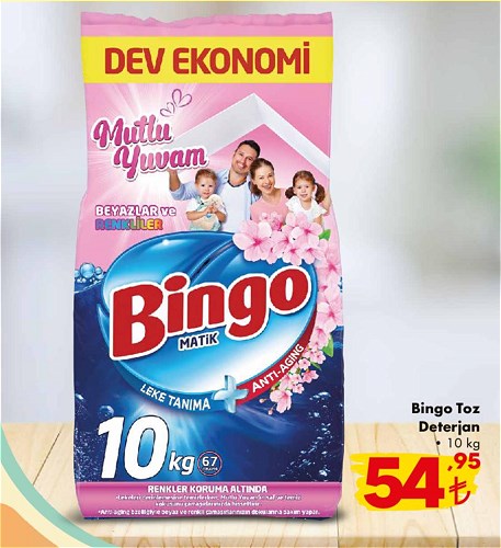 Bingo Toz Deterjan 10 kg | İndirimde Market