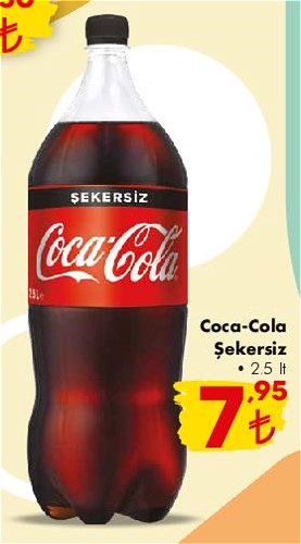 Coca Cola Şekersiz 2,5 lt image