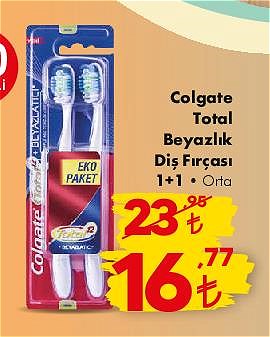 Colgate Total Beyazlık Diş Fırçası 1+1 Orta image