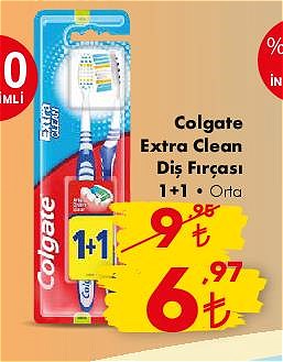 Colgate Ekstra Clean Diş Fırçası 1+1 Orta image