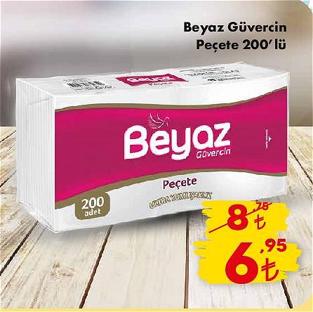 Beyaz Güvercin Peçete 200'lü image