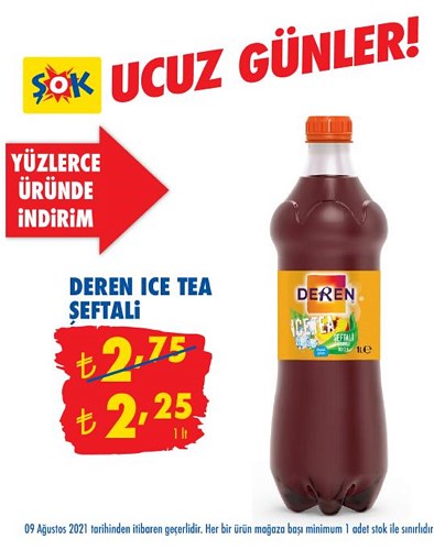 Deren Ice Tea Şeftali 1 l image