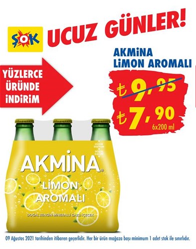 Akmina Limon Aromalı 6x200 ml image