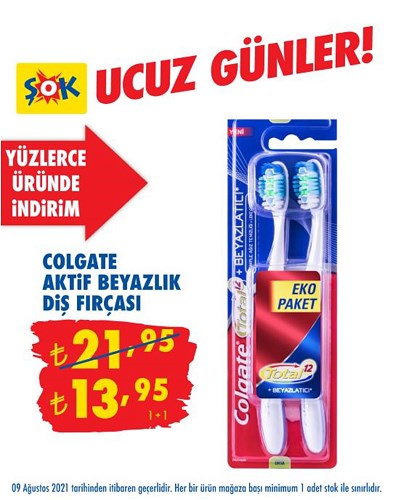 Colgate Aktif Beyazlık Diş Fırçası 1+1 image