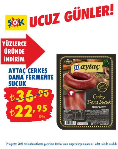 Aytaç Çerkes Dana Fermente Sucuk 300 g image