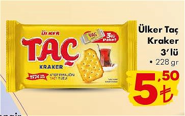 Ülker Taç Kraker 3'lü 228 gr image