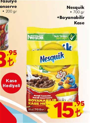 Nesquik 700 gr+Boyanabilir Kase+Kase Hediyeli image