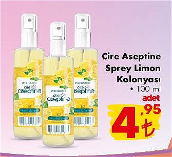 Cire Aseptine Sprey Limon Kolonyası 100 ml image