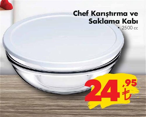 Paşabahçe Chef Karıştırma ve Saklama Kabı 2500 cc image