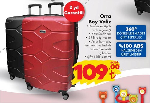 Orta Boy Valiz 66x43x29 cm image