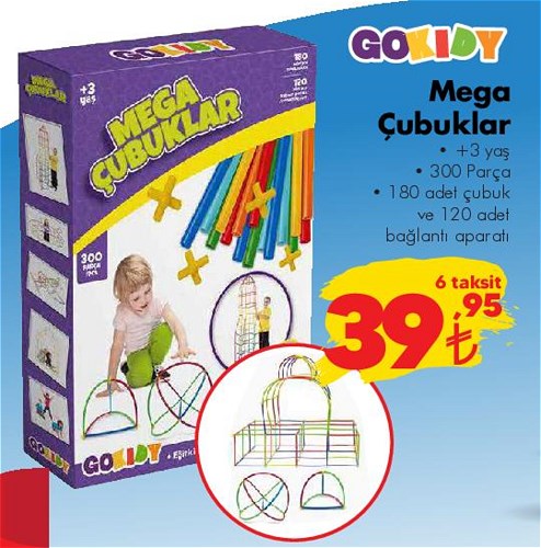 Gokidy Mega Çubuklar 300 Parça image