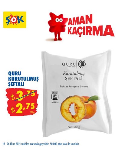 Quru Kurutulmuş Şeftali 20 g image