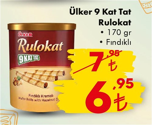 Ülker 9 Kat Tat Rulokat 170 gr Fındıklı image