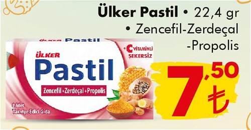 Ülker Pastil 22,4 gr Zencefil Zerdeçal Propolis image