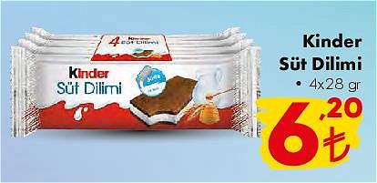 Kinder Süt Dilimi 4x28 gr image