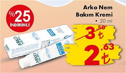 Arko Nem Bakım Kremi 20 ml image