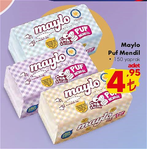 Maylo Puf Mendil 150 Yaprak image