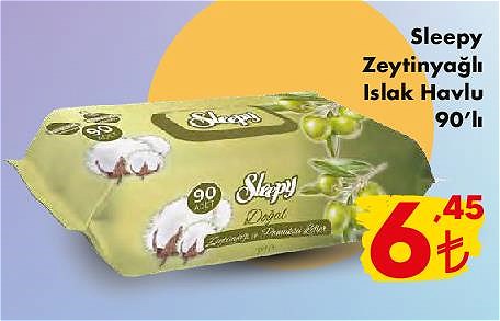 Sleepy Zeytinyağlı Islak Havlu 90'lı image