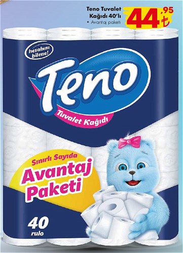 Teno Tuvalet Kağıdı 40'lı image