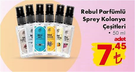 Rebul Parfümlü Sprey Kolonya Çeşitleri 50 ml image