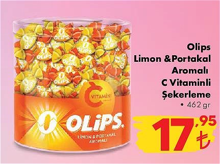 Olips Limon & Portakal Aromalı C Vitaminli Şekerleme 462 gr image