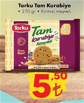 Torku Tam Kurabiye 270 gr Kırmızı Meyveli image