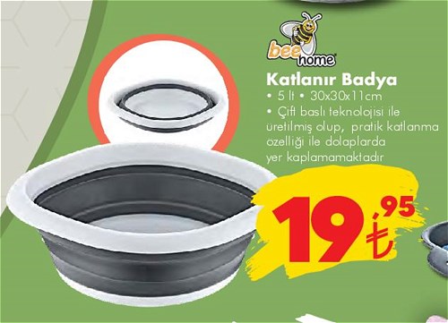 Bee Home Katlanır Badya 5 lt image