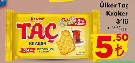 Ülker Taç Kraker 3'lü 228 gr image