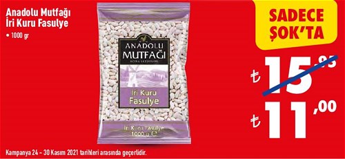 Anadolu Mutfağı İri Kuru Fasulye 1000 gr image