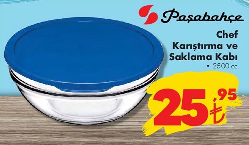 Paşabahçe Chef Karıştırma ve Saklama Kabı 2500 cc image