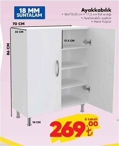 Ayakkabılık 86x70x32 cm image