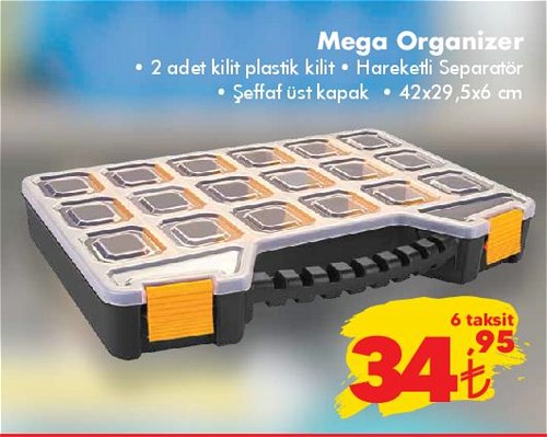 Mega Organizer 42x29.5x6 cm image