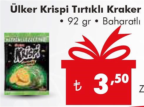 Ülker Krispi Tırtıklı Kraker 92 gr image