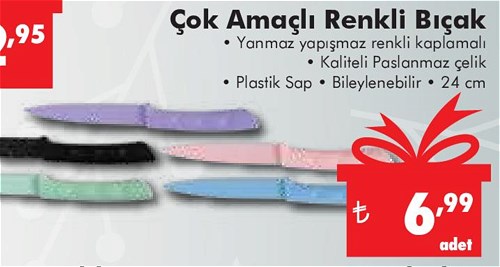 Çok Amaçlı Renkli Bıçak 24 cm image