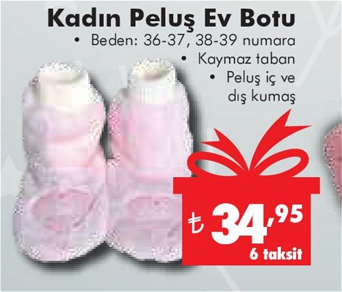 Kadın Peluş Ev Botu image