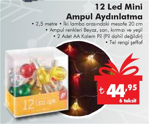 12 Led Mini Ampul Aydınlatma image