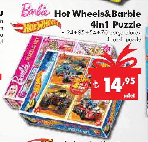 Hot Wheels&Barbie 4in1 Puzzle image