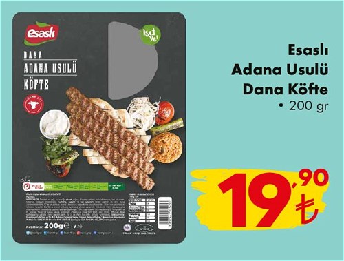 Esaslı Adana Usulü Dana Köfte 200 gr image