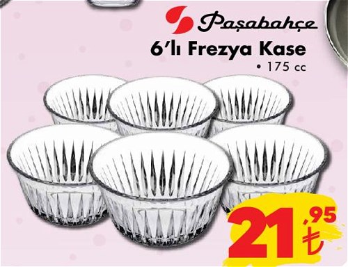 Paşabahçe 6'lı Frezya Kase 175 cc image