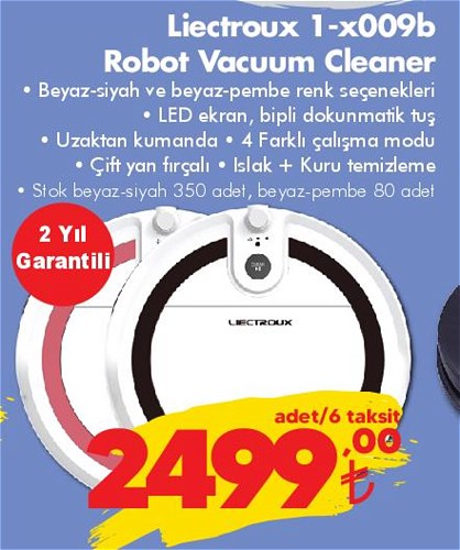 Liectroux 1-X009B Robot Vacuum Cleaner image