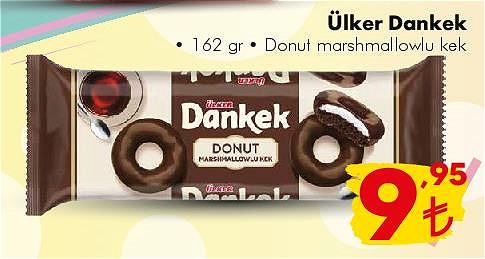 Ülker Dankek 162 gr Donut Marshmallowlu Kek image