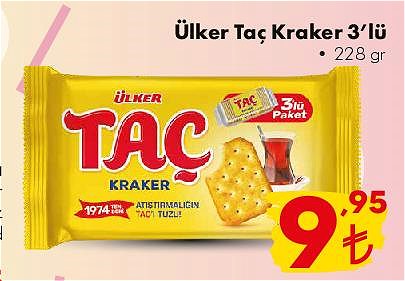 Ülker Taç Kraker 3'lü 228 gr image