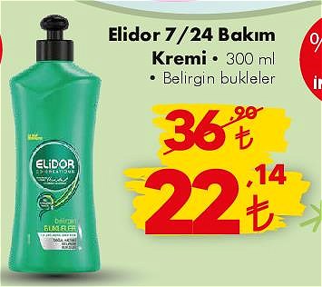 Elidor 7/24 Bakım Kremi 300 ml Belirgin Bukleler image